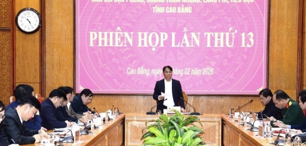 Cao Bằng: Phiên họp thứ 13 Ban Chỉ đạo Phòng, chống tham nhũng, lãng phí, tiêu cực tỉnh