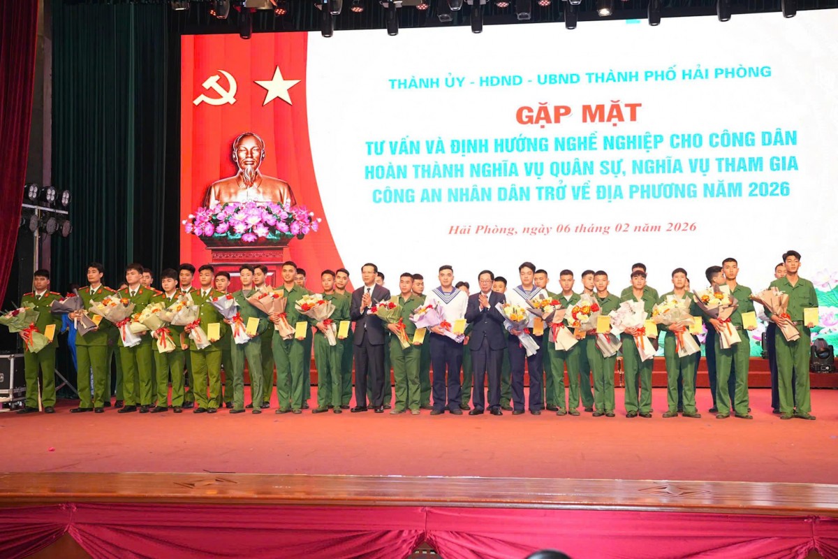 Hải Phòng: Hướng nghiệp cho công dân hoàn thành nghĩa vụ trở về địa phương năm 2026