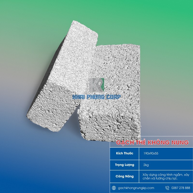 Gạch không nung Khai Phong góp phần phát triển xây dựng xanh