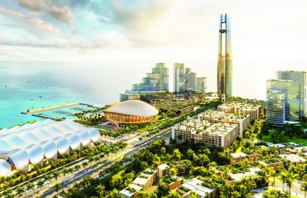 Thi công thần tốc giữa đảo Ngọc: Siêu tổ hợp APEC Phú Quốc dần thành hình