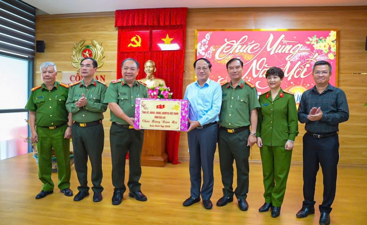 Chủ tịch UBND tỉnh Gia Lai Phạm Anh Tuấn thăm, chúc Tết các đơn vị lực lượng vũ trang