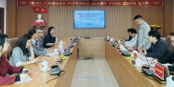 Đoàn công tác Tổ chức ChildFund Australia làm việc với Sở Ngoại vụ Cao Bằng