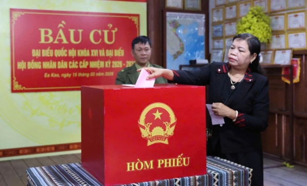 Tỷ lệ cử tri Đắk Lắk tham gia bầu cử đạt 99,91%