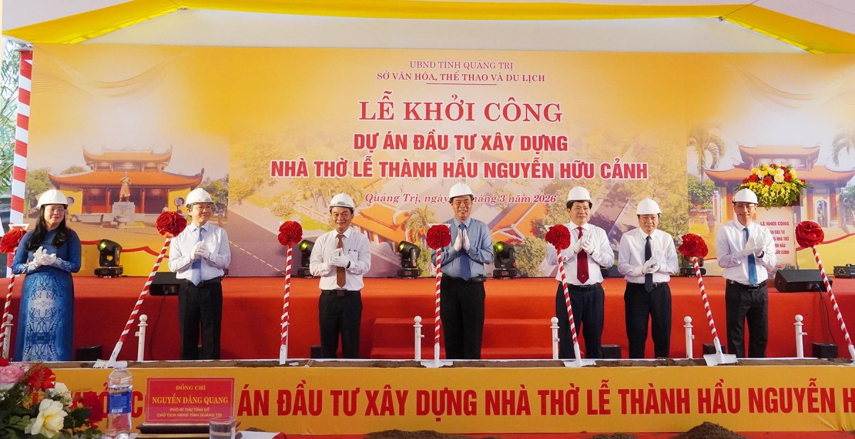 Lễ khởi công dự án xây dựng Nhà thờ Lễ Thành hầu Nguyễn Hữu Cảnh.