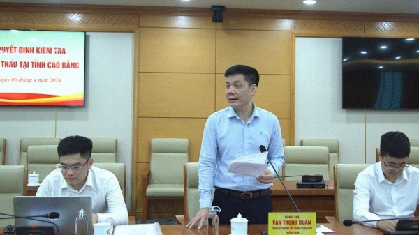 Công bố quyết định kiểm tra công tác đấu thầu tại tỉnh Cao Bằng