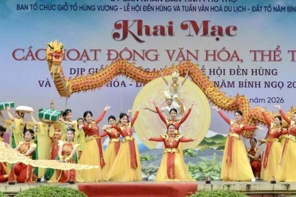 Khai mạc chuỗi hoạt động văn hóa, thể thao dịp Giỗ Tổ Hùng Vương 2026