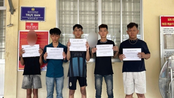 Đồng Tháp: Xử lý nhóm thanh thiếu niên mang hung khí gây thương tích