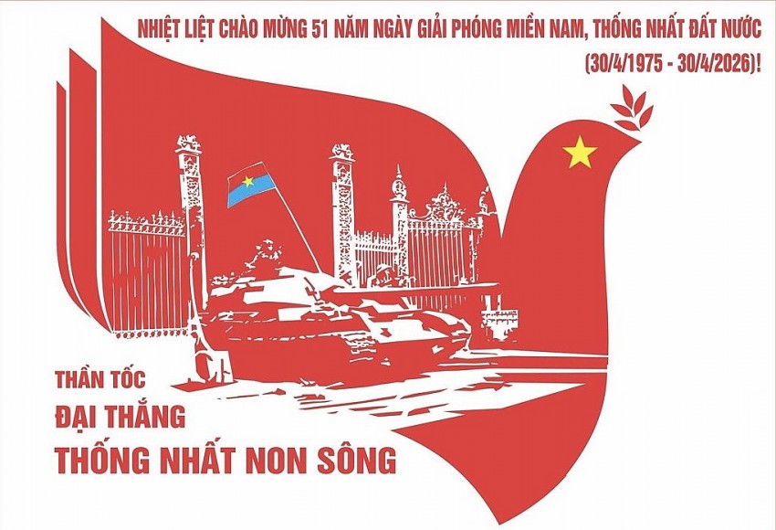 Tinh thần ngày chiến thắng 30/4/1975 là biểu tượng sáng ngời của chủ nghĩa anh hùng cách mạng, ý chí kiên cường, khát vọng độc lập, tự do và sức mạnh đại đoàn kết toàn dân tộc.