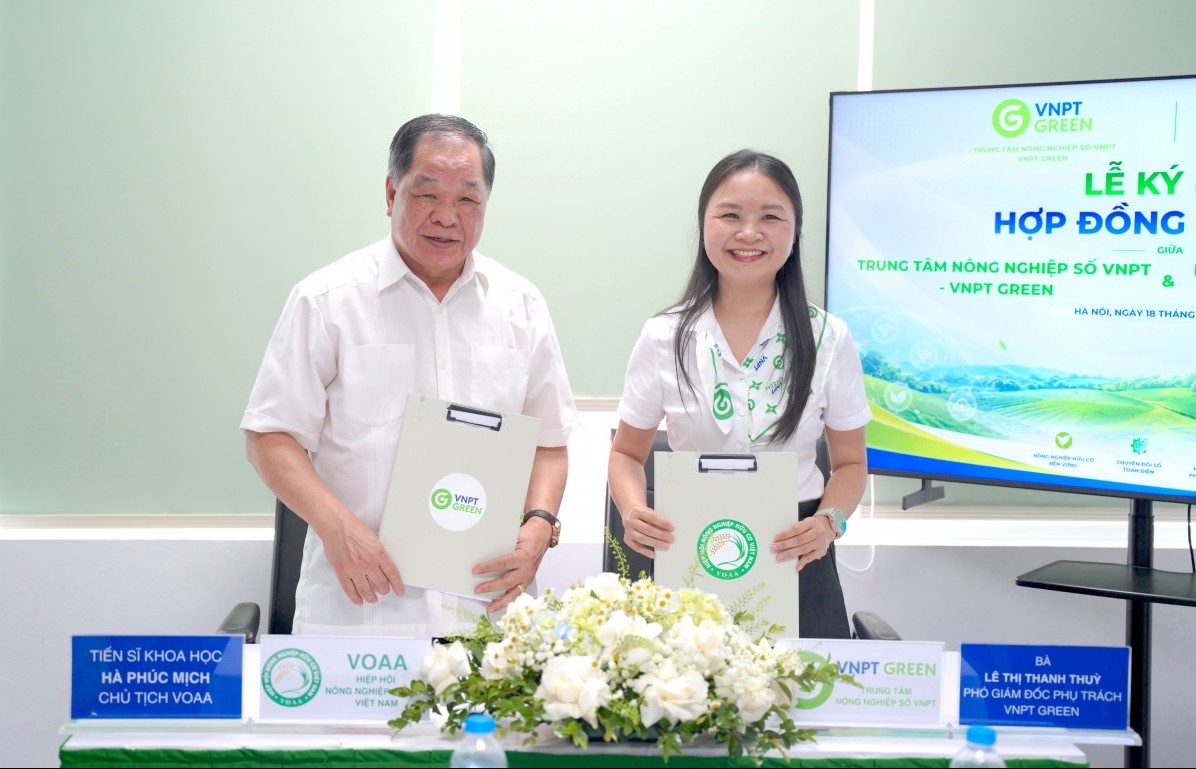 thuc day chuyen doi so trong nong nghiep huu co tu hop tac giua voaa va vnpt green