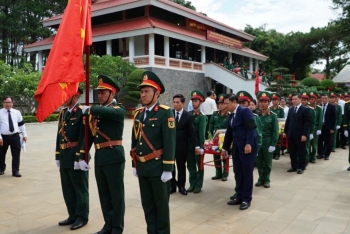 Đắk Lắk trang trọng đón nhận 27 hài cốt liệt sĩ hy sinh tại Campuchia trở về đất mẹ