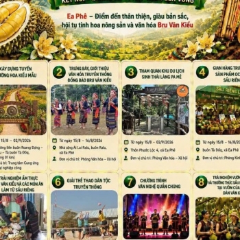 Ea Phê tổ chức các chuỗi hoạt động văn hóa hưởng ứng Lễ hội Sầu riêng Đắk Lắk năm 2026