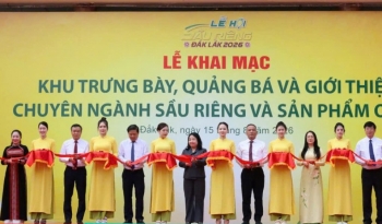 Lễ hội Sầu riêng Đắk Lắk quy tụ gần 400 gian hàng của các doanh nghiệp trong nước và quốc tế