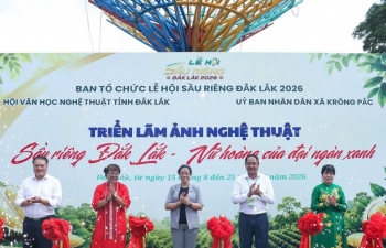 Khai mạc triển lãm ảnh nghệ thuật về sầu riêng Đắk Lắk qua 120 tác phẩm tại xã Krông Pắc