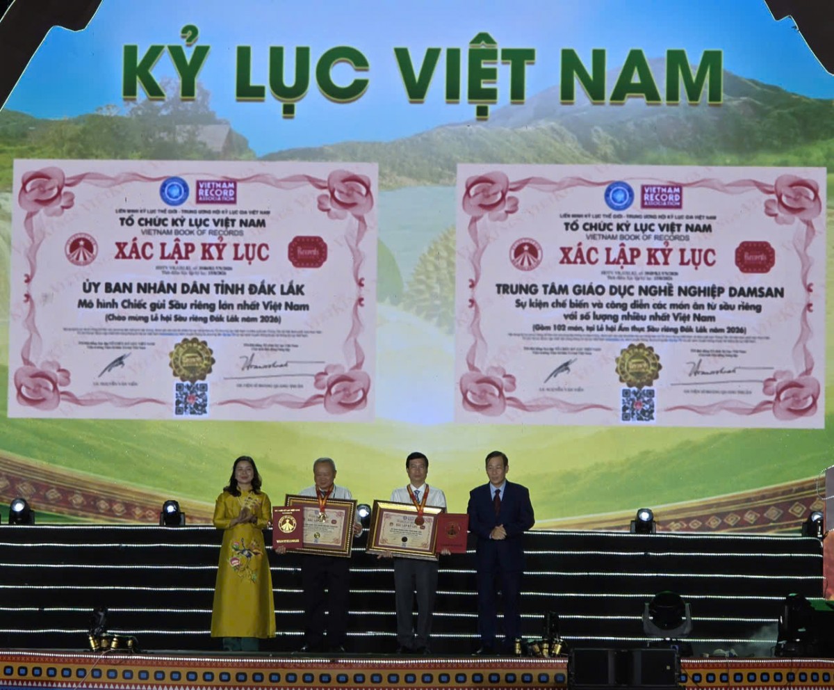 Khai mạc Lễ hội Sầu riêng Đắk Lắk 2026, kết nối giá trị vươn xa