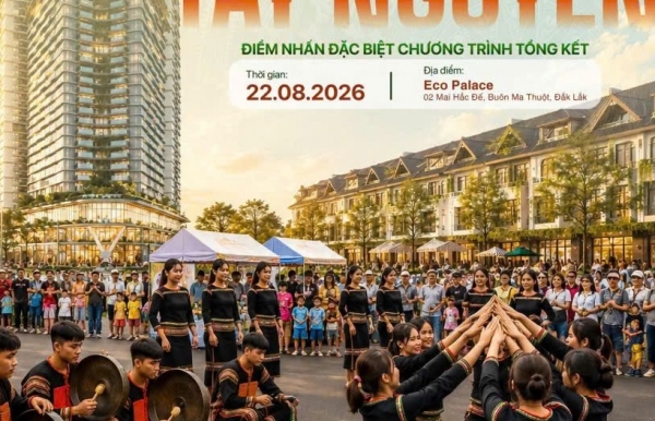 Âm vang cồng chiêng góp sắc màu văn hóa cho đêm tổng kết Lễ hội Ẩm thực Sầu riêng Đắk Lắk