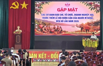 Tổ chức Lễ hội Rượu cần người M’nông tại khu vực bên hồ Lắk năm 2026