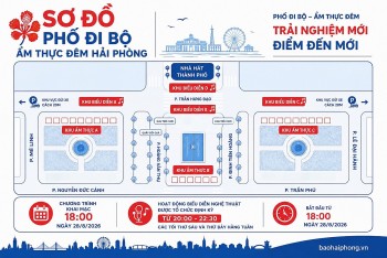 Hải Phòng ra mắt phố đi bộ ẩm thực 