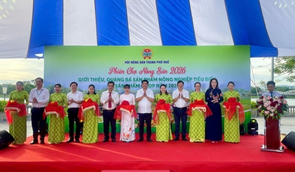 phien cho nong san hue 2026 mo rong ket noi nang tam san pham