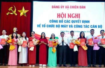 Đà Nẵng: Đảng ủy xã Chiên Đàn kiện toàn bộ máy tổ chức trực thuộc