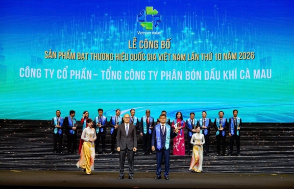 Phân Bón Cà Mau: 15 năm một hành trình - tự hào 7 lần liên tiếp đạt Thương hiệu Quốc gia