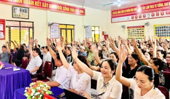 Nghệ An: Cử tri xã Tân Kỳ nô nức đi bầu cử xóm trưởng, nhiệm kỳ 2026 - 2031