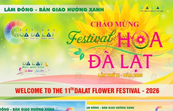 Triển khai bộ nhận diện Festival Hoa Đà Lạt lần thứ XI – năm 2026